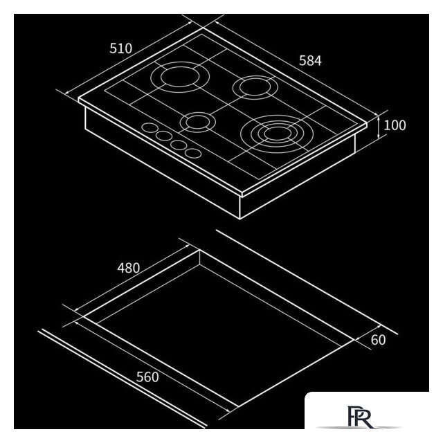 Варочная панель Hiberg VM 6245 Gr - Изображение №10 — Интернет-магазин ПроЗаказ