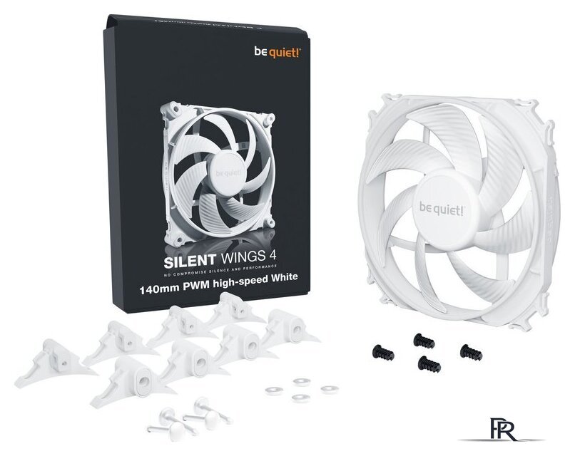 Вентилятор для корпуса be quiet! Silent Wings 4 140mm PWM HS White BL117 - Изображение №4 — Интернет-магазин ПроЗаказ
