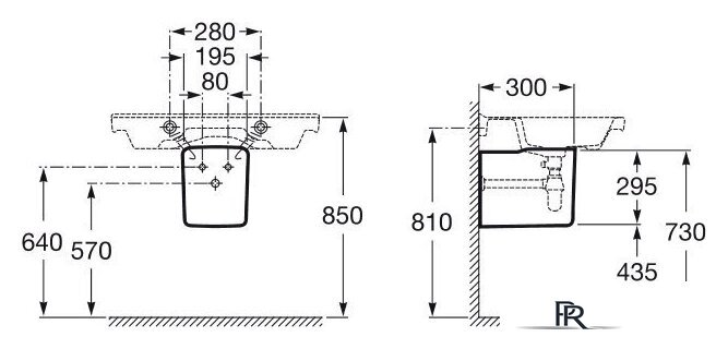 Полупьедестал для умывальника Roca The Gap 337471000 - Изображение №4 — Интернет-магазин ПроЗаказ