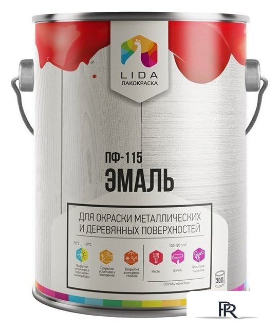 Эмаль LIDA ПФ-115 20 кг (желтый) - Изображение №1 — Интернет-магазин ПроЗаказ