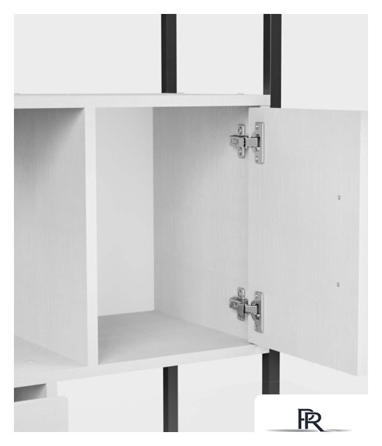 Стеллаж Mio Tesoro Cool Joy Loft (белый/черный) - Изображение №4 — Интернет-магазин ПроЗаказ