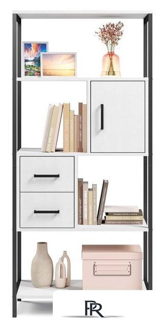 Стеллаж Mio Tesoro Cool Joy Loft (белый/черный) - Изображение №3 — Интернет-магазин ПроЗаказ
