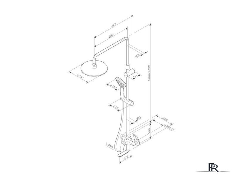 Душевая система  AM.PM Sunny F0785C900 - Изображение №9 — Интернет-магазин ПроЗаказ