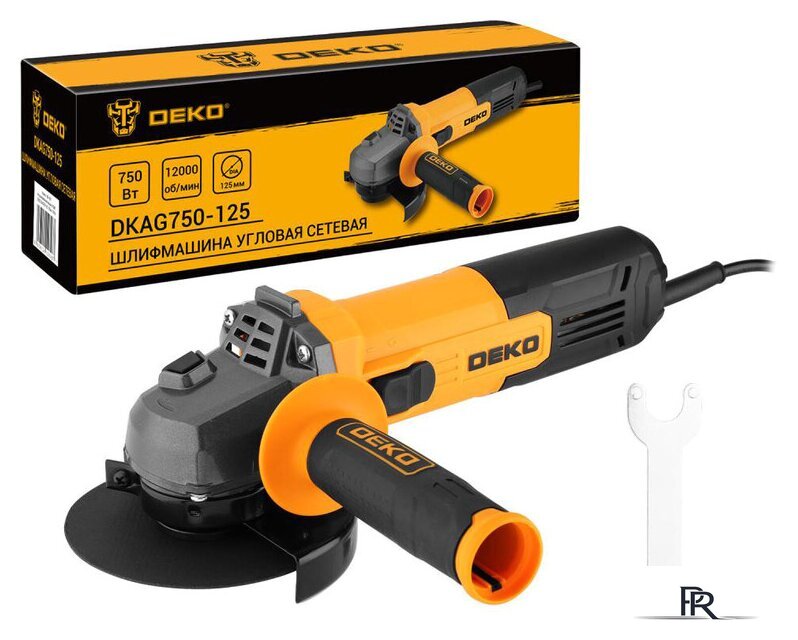 Угловая шлифмашина Deko DKAG750-125 - Изображение №1 — Интернет-магазин ПроЗаказ