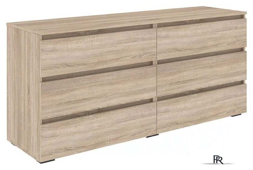 Комод Кортекс-мебель Бари 160 6ш (дуб сонома/дуб сонома/дуб сонома) - Изображение №1 — Интернет-магазин ПроЗаказ