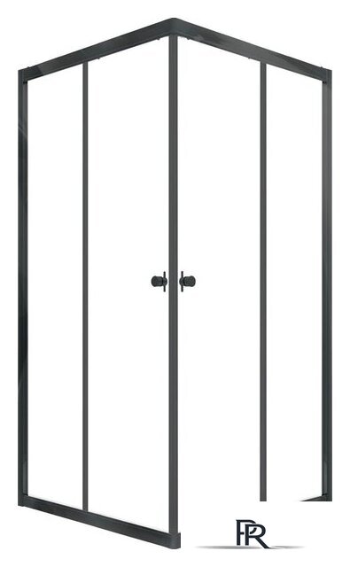 Душевой уголок Triton Вента-Блэк 80x80 (черный, без поддона) - Изображение №1 — Интернет-магазин ПроЗаказ