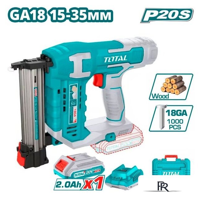 Гвоздезабиватель Total TCBNLI3508 (с 1-им АКБ, кейс) - Изображение №1 — Интернет-магазин ПроЗаказ