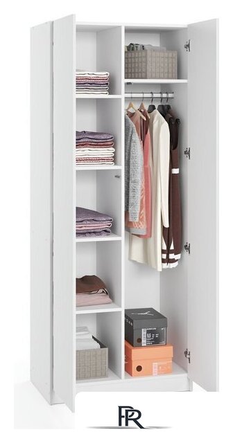 Шкаф распашной Soma Lord Lite 80x200 (белый) - Изображение №2 — Интернет-магазин ПроЗаказ