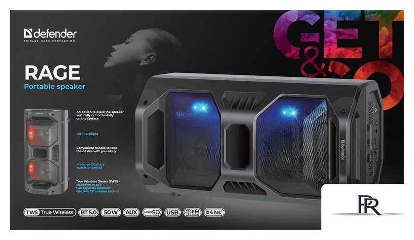 Беспроводная колонка Defender Rage - Изображение №8 — Интернет-магазин ПроЗаказ