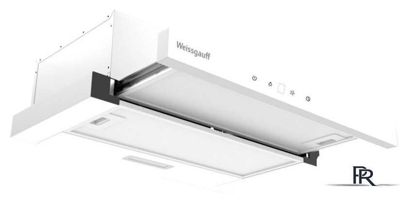 Кухонная вытяжка Weissgauff TEL 600 2M Touch White Glass - Изображение №1 — Интернет-магазин ПроЗаказ