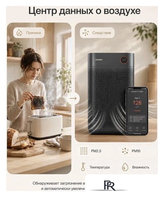 Очиститель воздуха SmartMi Air Purifier 3 KQJHQ03ZM - Изображение №11 — Интернет-магазин ПроЗаказ