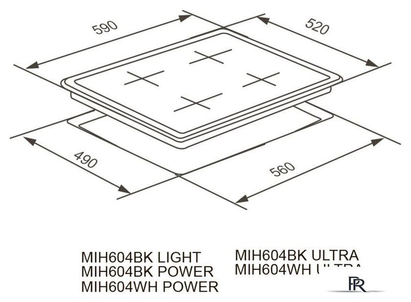 Варочная панель Meferi MIH604WH Power - Изображение №10 — Интернет-магазин ПроЗаказ