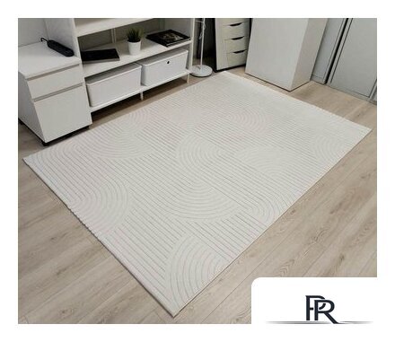 Ковер для жилой комнаты Radjab Carpet Сканди Сизаль Прямоугольник 10949A 12211RK (1.6x2.3, Krem/Krem) - Изображение №2 — Интернет-магазин ПроЗаказ