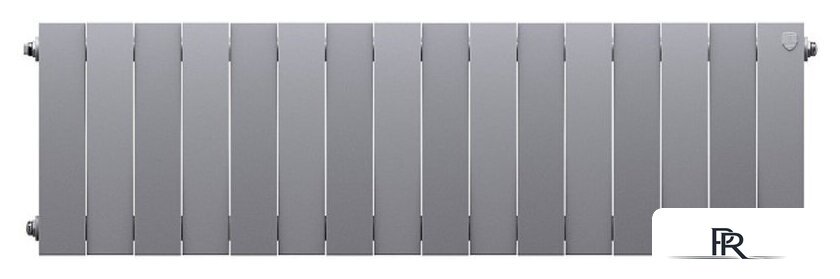Биметаллический радиатор Royal Thermo PianoForte 300 Silver Satin (16 секций) боковое подключение - Изображение №1 — Интернет-магазин ПроЗаказ