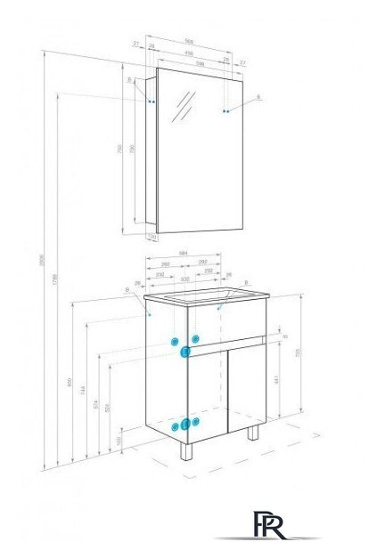  Акватон Тумба под умывальник Форест 60 1A278201FR9C0 - Изображение №8 — Интернет-магазин ПроЗаказ
