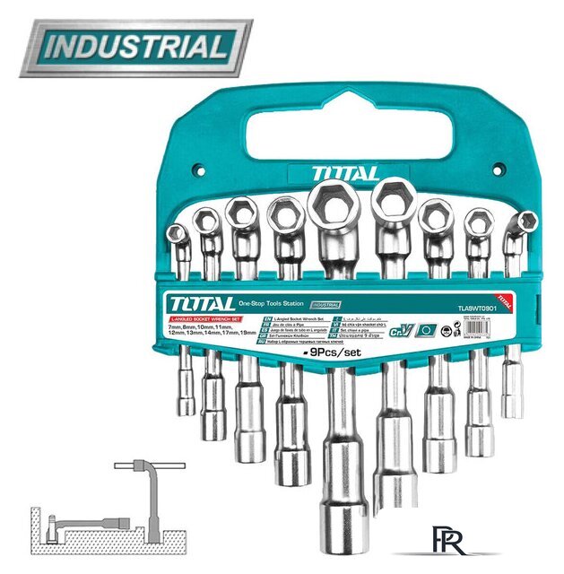 Набор ключей Total TLASWT0901 (9 предметов) - Изображение №1 — Интернет-магазин ПроЗаказ