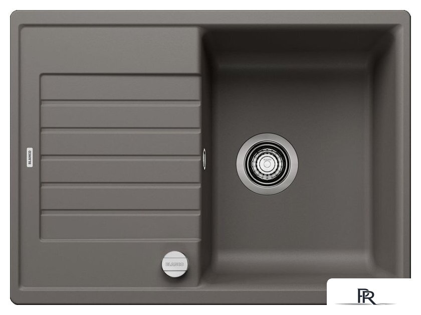 Кухонная мойка Blanco Zia 45 S Compact 527379 (вулканический серый, клапан-автомат) - Изображение №1 — Интернет-магазин ПроЗаказ