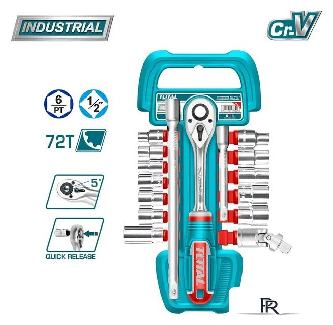 Универсальный набор инструментов Total THT121171 (17 предметов) - Изображение №1 — Интернет-магазин ПроЗаказ