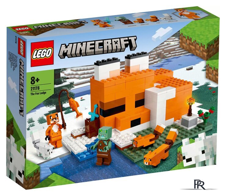 Конструктор LEGO Minecraft 21178 Лисья хижина - Изображение №1 — Интернет-магазин ПроЗаказ