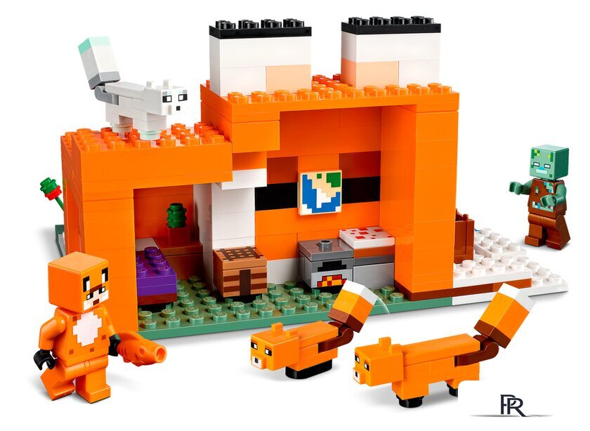 Конструктор LEGO Minecraft 21178 Лисья хижина - Изображение №4 — Интернет-магазин ПроЗаказ
