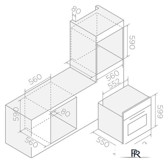 Электрический духовой шкаф Elica Virtus Multi 60 TFT PRF0191770A - Изображение №10 — Интернет-магазин ПроЗаказ