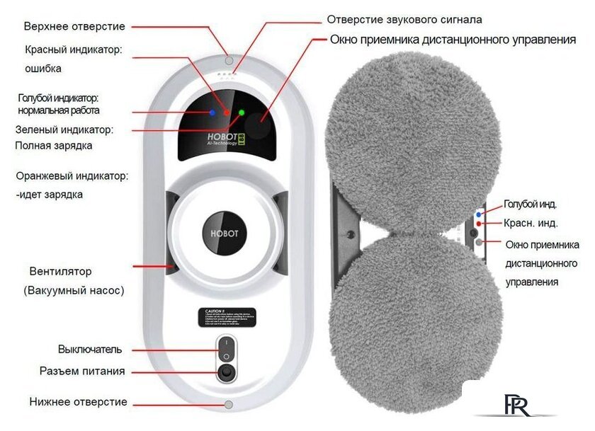 Робот для мытья окон Hobot 368 - Изображение №2 — Интернет-магазин ПроЗаказ