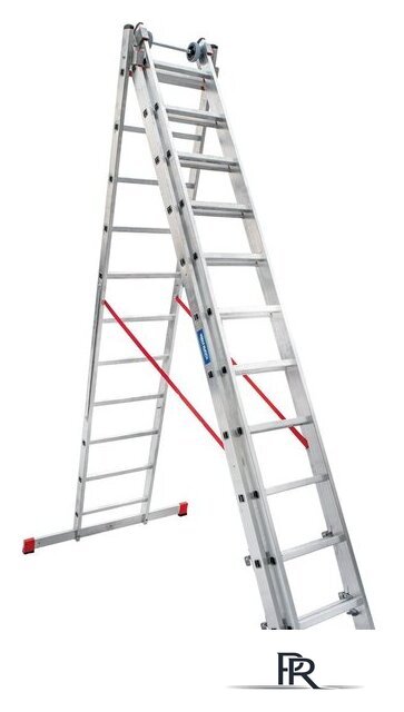 Лестница-стремянка Новая высота NV 523 трёхсекционная индустриальная 3x11 ступеней - Изображение №5 — Интернет-магазин ПроЗаказ