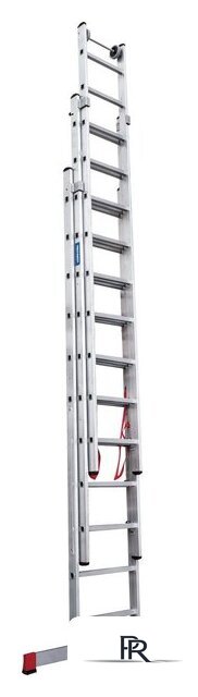 Лестница-стремянка Новая высота NV 523 трёхсекционная индустриальная 3x11 ступеней - Изображение №4 — Интернет-магазин ПроЗаказ