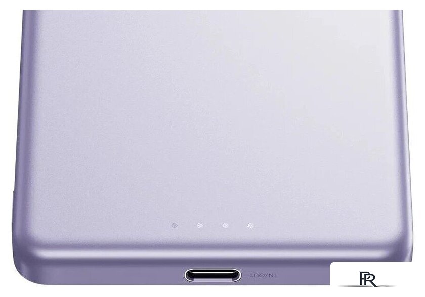 Внешний аккумулятор Xiaomi Super Slim Magnetic Power Bank WPB0507S 5000mAh (сиреневый, международная версия) - Изображение №2 — Интернет-магазин ПроЗаказ