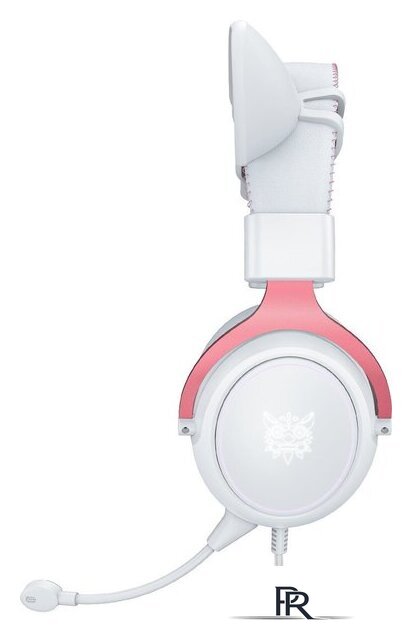 Наушники Onikuma X10 (белый/розовый, с ушками) - Изображение №2 — Интернет-магазин ПроЗаказ