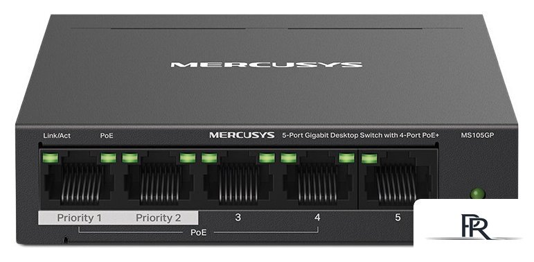 Неуправляемый коммутатор Mercusys MS105GP - Изображение №1 — Интернет-магазин ПроЗаказ