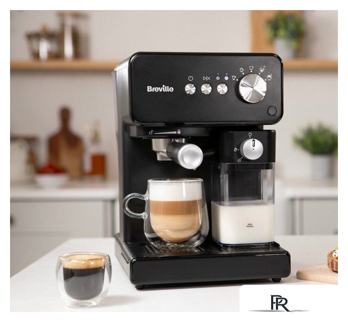 Рожковая кофеварка Breville Prima Latte Compact VCF183X - Изображение №4 — Интернет-магазин ПроЗаказ