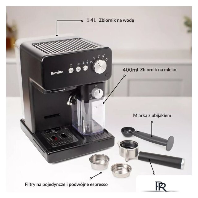Рожковая кофеварка Breville Prima Latte Compact VCF183X - Изображение №7 — Интернет-магазин ПроЗаказ