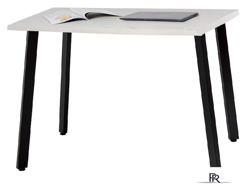 Кухонный стол Millwood Шанхай Л18 100x70 (дуб белый Craft/металл черный) - Изображение №1 — Интернет-магазин ПроЗаказ