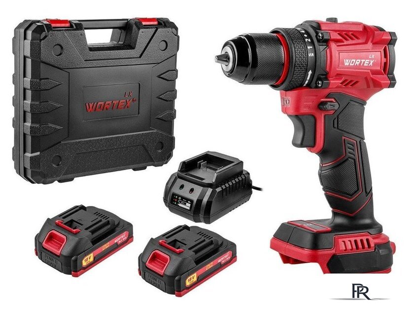 Дрель-шуруповерт Wortex LX BD 1815-1 Li ALL1 XLT 1333697 (с 2-мя АКБ, кейс) - Изображение №1 — Интернет-магазин ПроЗаказ