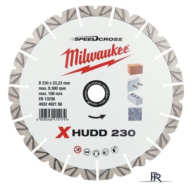 Отрезной диск алмазный  Milwaukee Speedcross X-HUDD 230 мм 4932492150 - Изображение №1 — Интернет-магазин ПроЗаказ