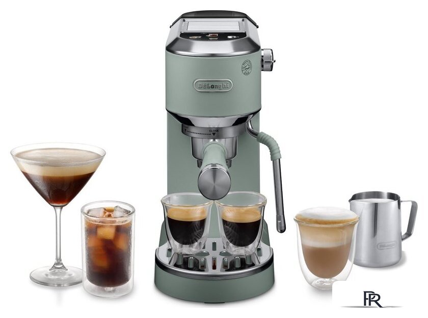 Рожковая кофеварка DeLonghi Dedica EC890.GR - Изображение №9 — Интернет-магазин ПроЗаказ