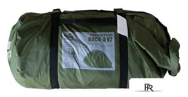 Экспедиционная палатка TRAMP Rock 3 v2 (зеленый) - Изображение №11 — Интернет-магазин ПроЗаказ