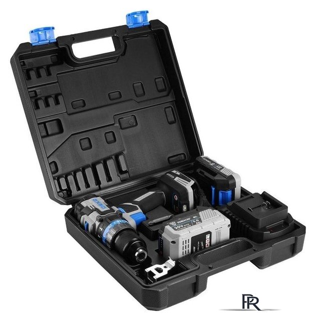 Ударная дрель-шуруповерт Deko GCD20DU PRO 083-1107 (с 2-мя АКБ, кейс) - Изображение №5 — Интернет-магазин ПроЗаказ