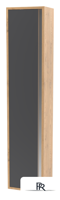  ЗОВ Шкаф-пенал Парма 150 PP150LHO0MBPMC1A (дуб/черный) - Изображение №1 — Интернет-магазин ПроЗаказ