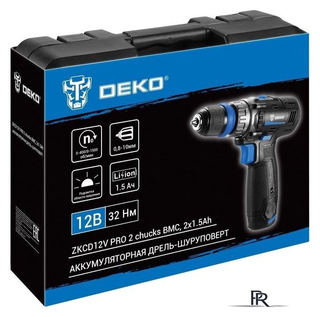 Дрель-шуруповерт Deko ZKCD12V PRO 084-1013 (с 2-мя АКБ, кейс) - Изображение №5 — Интернет-магазин ПроЗаказ