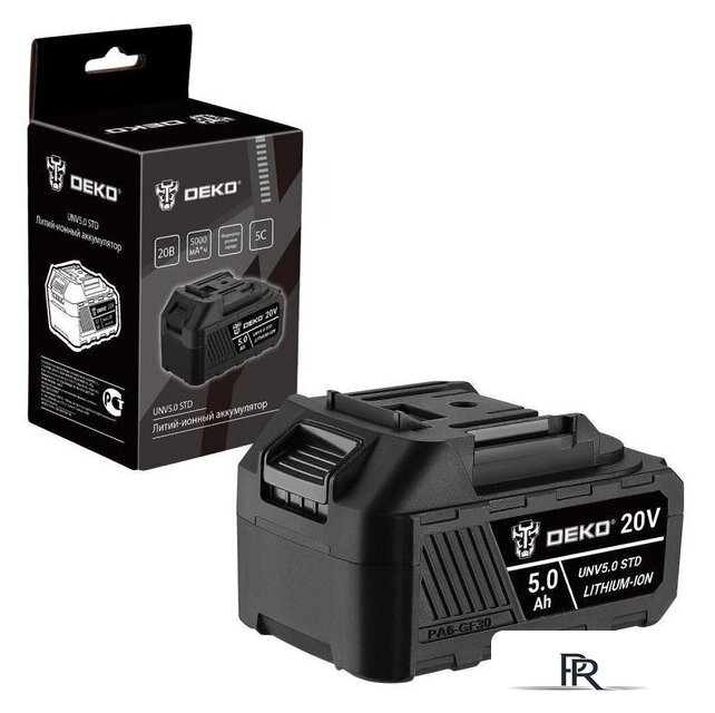 Аккумулятор Deko UNV5.0 STD 063-4495 (20В/5 Ач) - Изображение №1 — Интернет-магазин ПроЗаказ