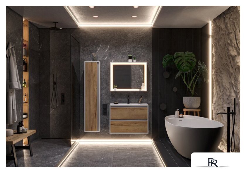  ЗОВ Тумба под умывальник Парма 60 P60LWP0MHMC1A (белый/галифакс) - Изображение №3 — Интернет-магазин ПроЗаказ