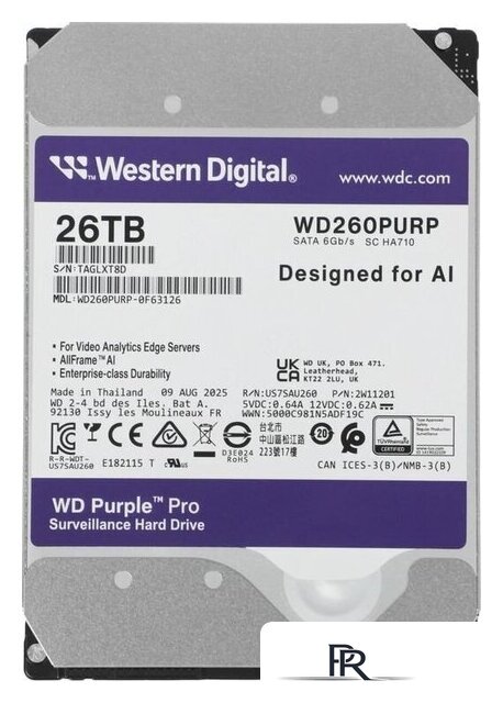Жесткий диск WD Purple Pro 26TB WD260PURP - Изображение №1 — Интернет-магазин ПроЗаказ