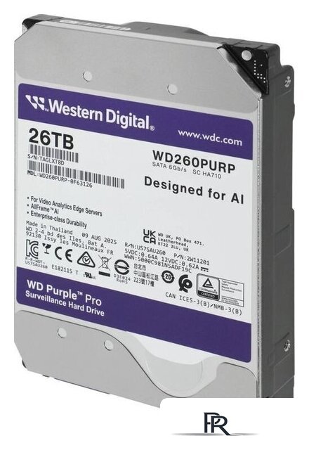Жесткий диск WD Purple Pro 26TB WD260PURP - Изображение №2 — Интернет-магазин ПроЗаказ