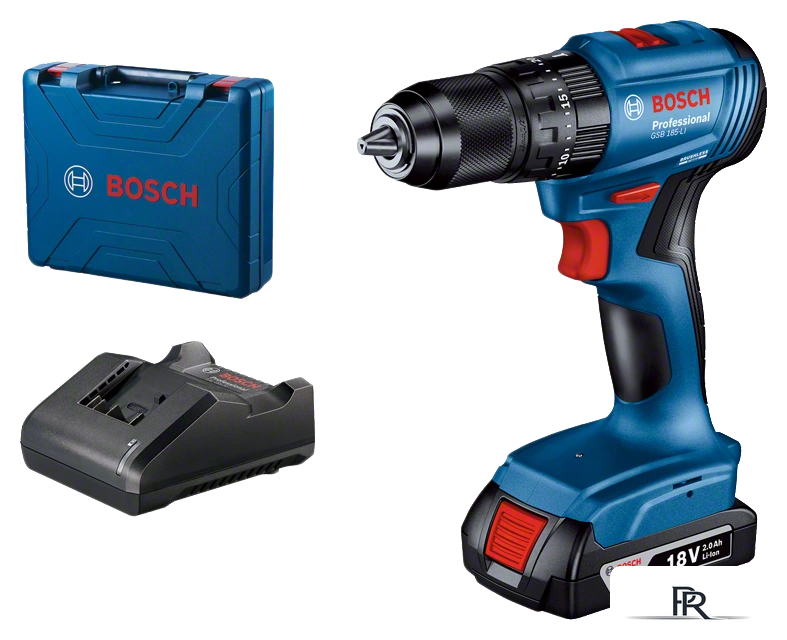 Ударная дрель-шуруповерт Bosch GSB 185-LI Professional 06019K3101 (с 1-им АКБ, кейс) - Изображение №1 — Интернет-магазин ПроЗаказ