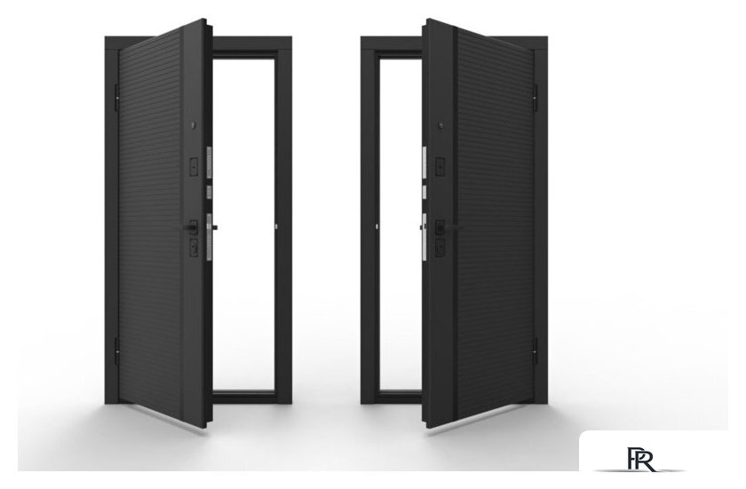 Металлическая дверь Guard Line зеркало графит/шагрень белая (86x205, правая) - Изображение №3 — Интернет-магазин ПроЗаказ