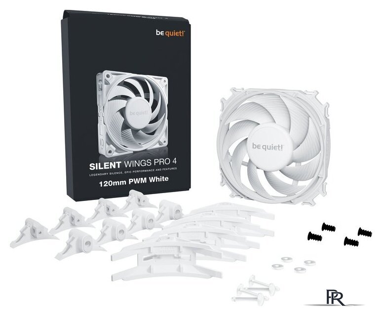 Вентилятор для корпуса be quiet! Silent Wings Pro 4 120mm PWM White BL118 - Изображение №5 — Интернет-магазин ПроЗаказ