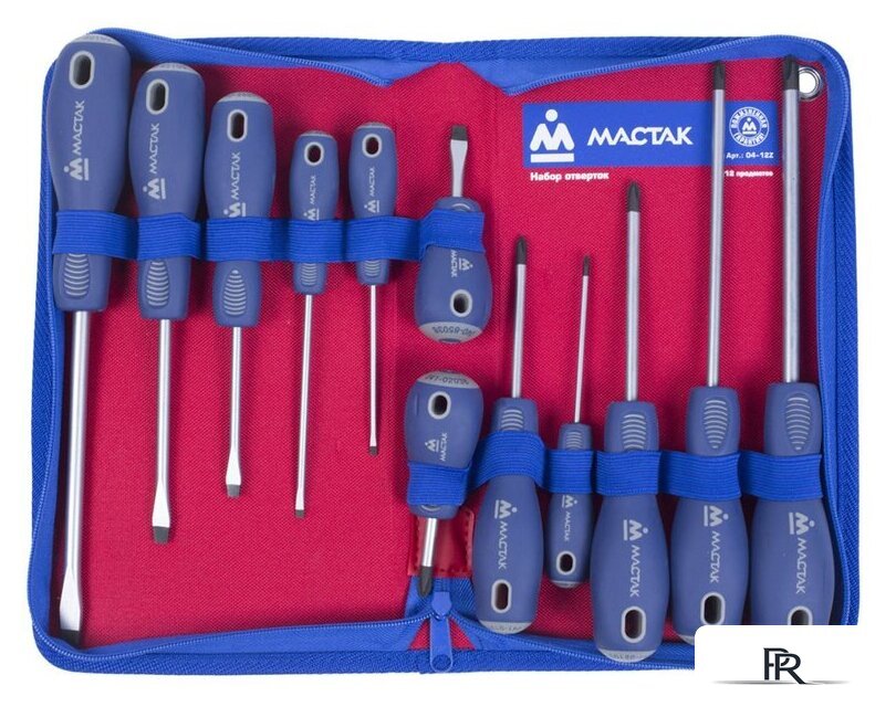 Набор отверток Мастак 04-12Z (12 предметов) - Изображение №1 — Интернет-магазин ПроЗаказ