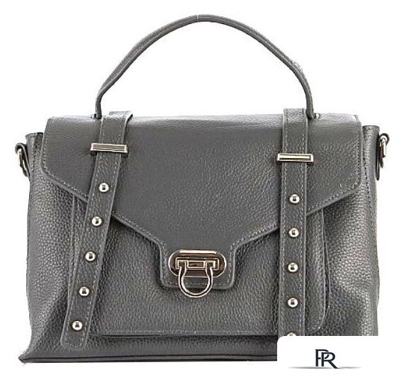 Женская сумка Poshete 845-SR20026OL-GRY (серый) - Изображение №1 — Интернет-магазин ПроЗаказ